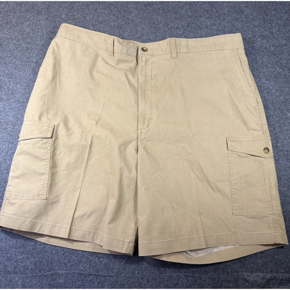 Geoffrey‎ Beene Men's Wheat Cargo Shorts 100% Cotton Size 40